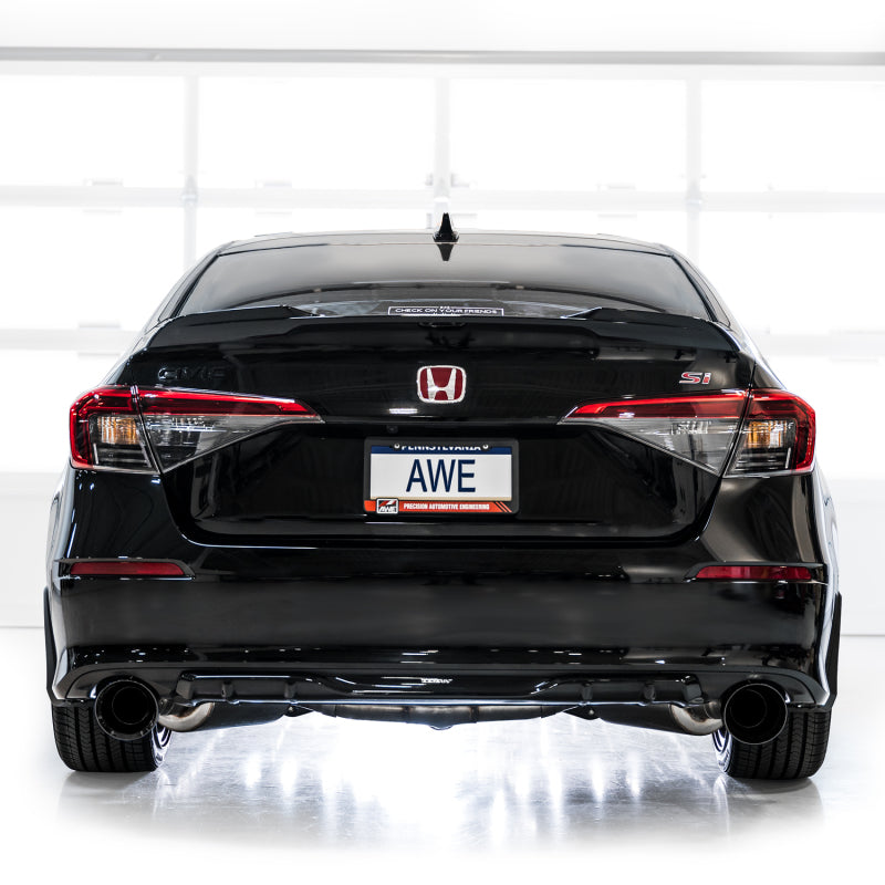 AWE Tuning 22+ Honda Civic Si/Acura Integra Touring Edition Catback Exhaust - Dual Diamond Black Tip - DTX Performance