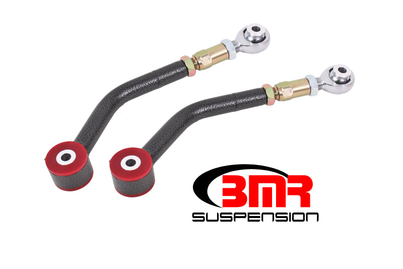 BMR 08-17 Challenger Upper Control Arms On-Car Adj. Rod Ends (Polyurethane) - Black Hammertone - DTX Performance