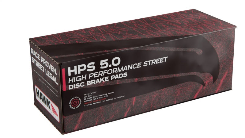 Hawk 06-10 Chevy Corvette (Improved Pad Design) Rear HPS 5.0 Sreet Brake Pads - DTX Performance