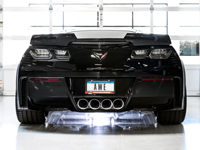 AWE Tuning 14-19 Chevy Corvette C7 Z06/ZR1 (w/AFM) Track Edition Axle-Back Exhaust w/Chrome Tips - DTX Performance