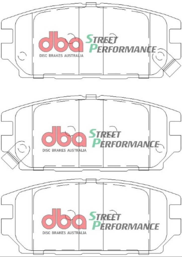 DBA 91-94 Dodge Stealth AWD XP Performance Rear Brake Pads - DTX Performance