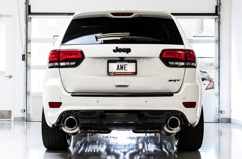 AWE Tuning 2020 Jeep Grand Cherokee SRT Track Edition Exhaust - Diamond Black Tips - DTX Performance