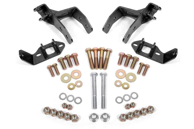 BMR 78-87 G-Body Coilover Conversion Kit Rear Non-adj Shock Mount w/o CAB - Black Hammertone - DTX Performance