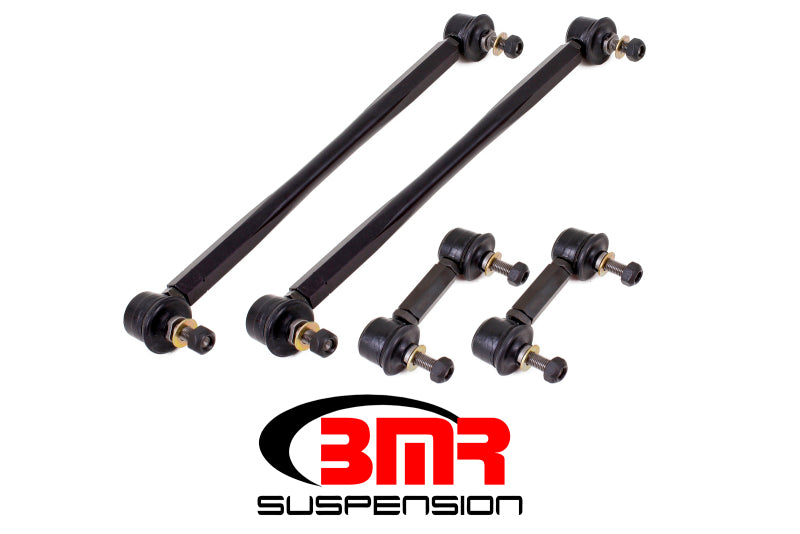 BMR 10-11 5th Gen Camaro Front and Rear Sway Bar End Link Kit - Black - DTX Performance