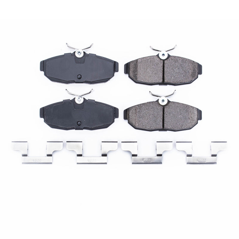 Power Stop 05-11 Ford Mustang Rear Z17 Evolution Ceramic Brake Pads w/Hardware - DTX Performance