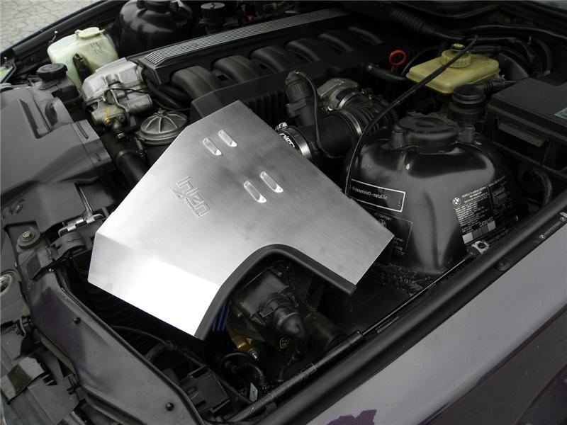 Injen 92-99 BMW E36 323i/325i/328i/M3 3.0L Polished Air Intake w/ Heat-Shield and Louvered Top Cover - DTX Performance