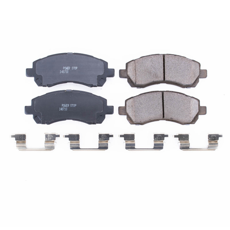 Power Stop 97-01 Subaru Impreza Front Z17 Evolution Ceramic Brake Pads w/Hardware - DTX Performance