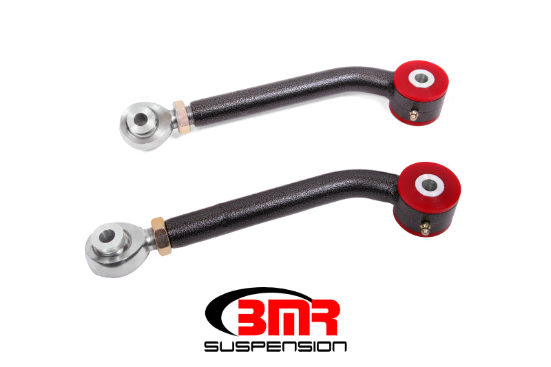 BMR 08-17 Challenger Upper Trailing Arms w/ Single Adj. Poly/Rod Ends - Black Hammertone - DTX Performance