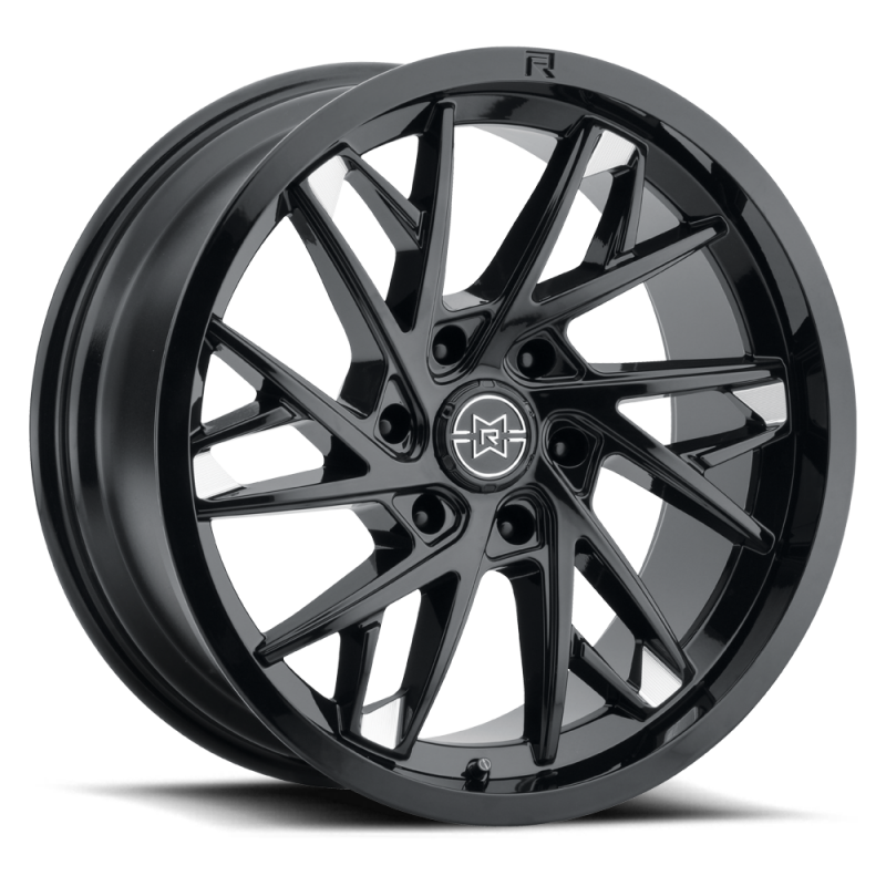 Method Raised MR801 20x9 / 8x180 BP / 0mm Offset / 124.1mm Bore - Gloss Black Milled Wheel - DTX Performance