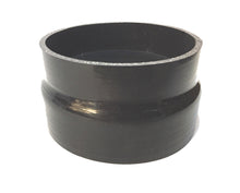 Load image into Gallery viewer, Silicone step hose 4.75 inch/5.00 inch ID 3 ply poly Black Roto-fab - DTX Performance