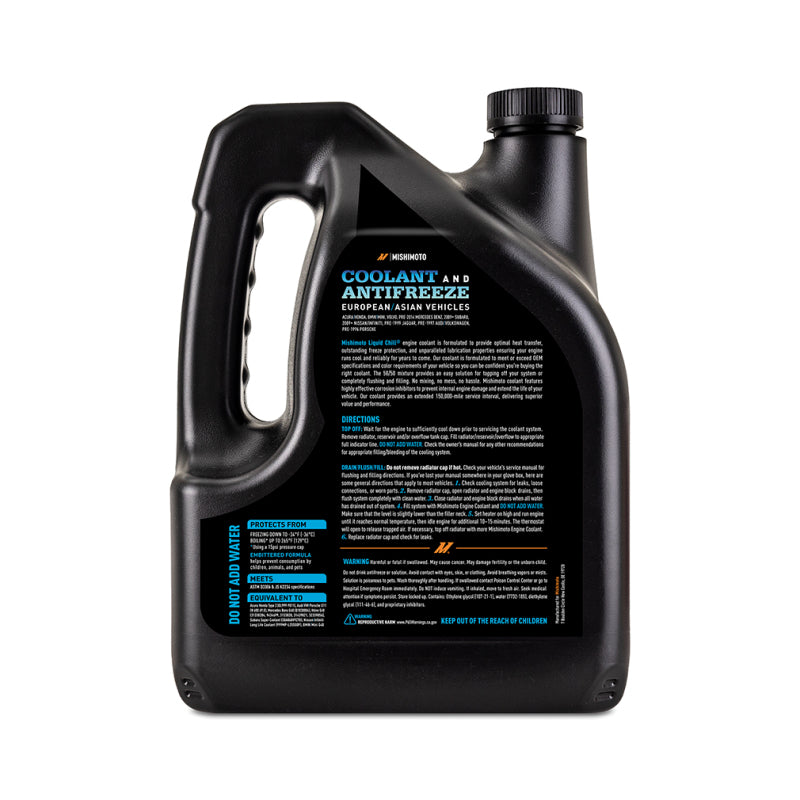 Mishimoto Liquid Chill EG Coolant, European/Asian Vehicles, Blue - DTX Performance