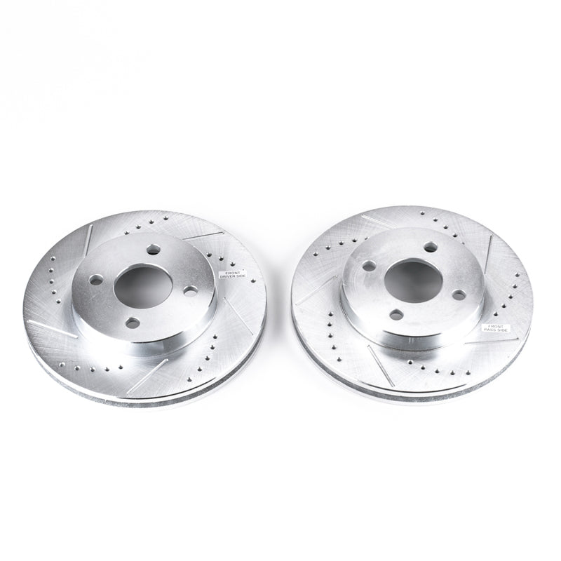 Power Stop 05-10 Chevrolet Cobalt Front Evolution Drilled & Slotted Rotors - Pair - DTX Performance