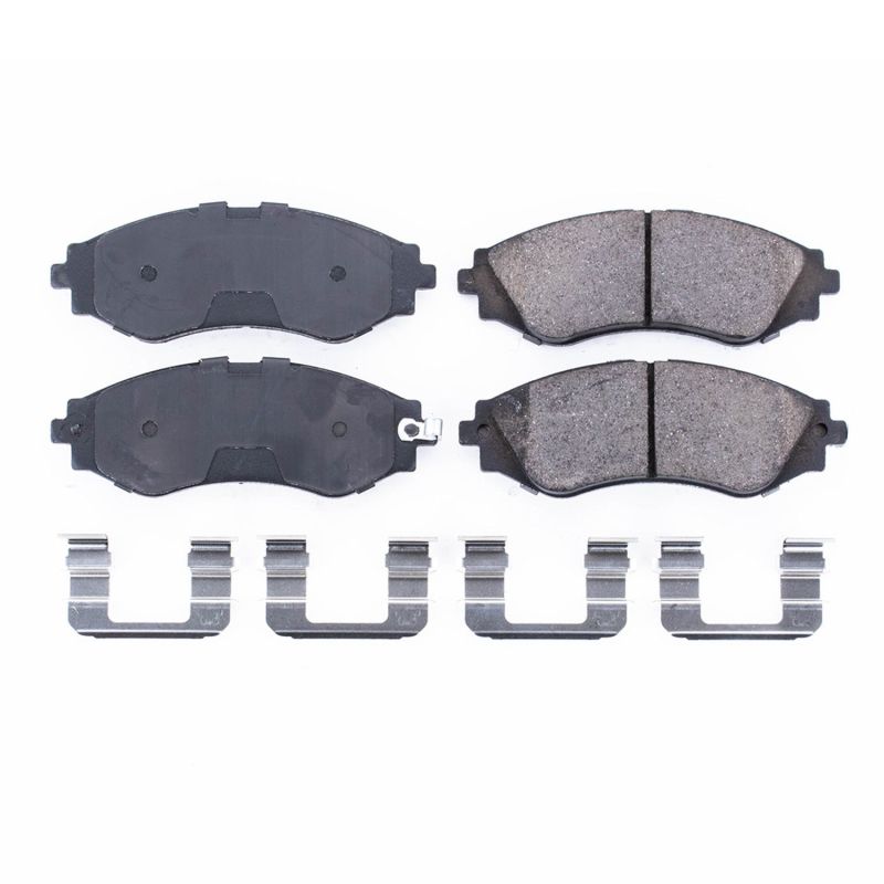 Power Stop 04-11 Chevrolet Aveo Front Z17 Evolution Ceramic Brake Pads w/Hardware - DTX Performance