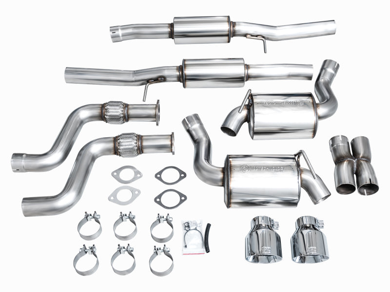 AWE 2023 Nissan Z RZ34 RWD Touring Edition Catback Exhaust System w/ Chrome Silver Tips - DTX Performance