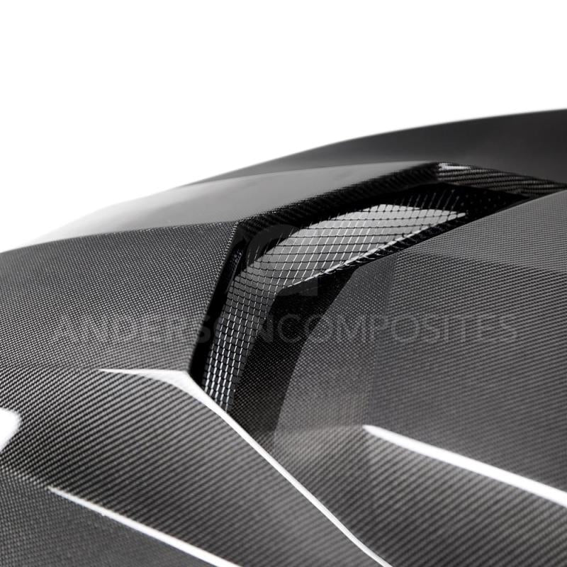 Anderson Composites 2016+ Type-AZ Camaro Double Sided Fiber Hood - DTX Performance