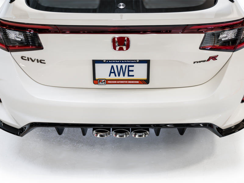 AWE Tuning 2023 Honda Civic Type R FL5 Touring Edition Exhaust w/ Triple Chrome Silver Tips - DTX Performance