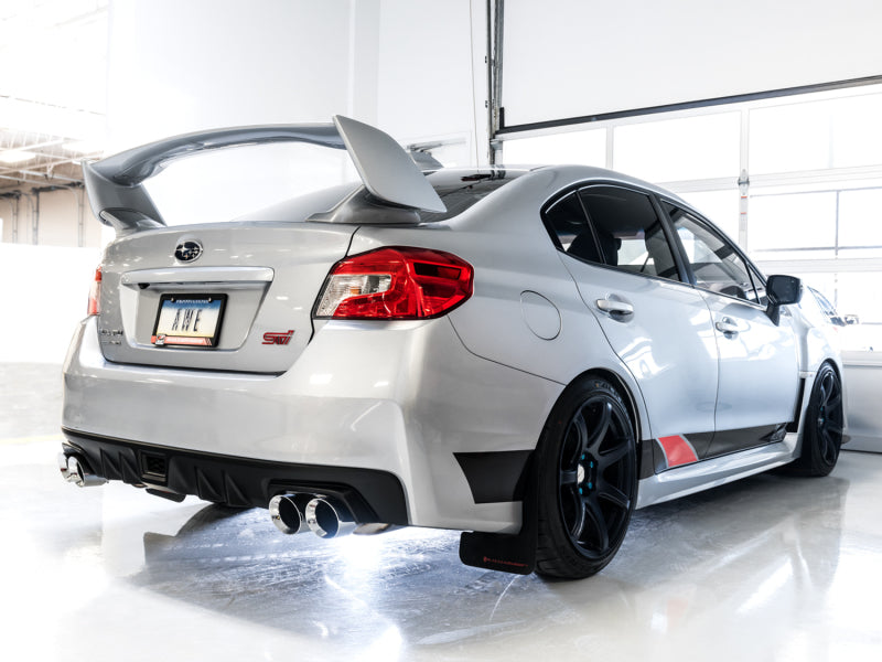 AWE Tuning Subaru STI VA / WRX GV / STI GV Sedan Touring Edition Exhaust - Chrome Silver Tip (102mm) - DTX Performance