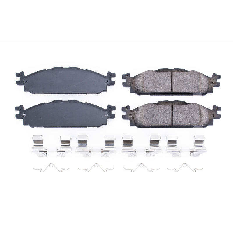 Power Stop 11-19 Ford Explorer Front Z17 Evolution Ceramic Brake Pads w/Hardware - DTX Performance