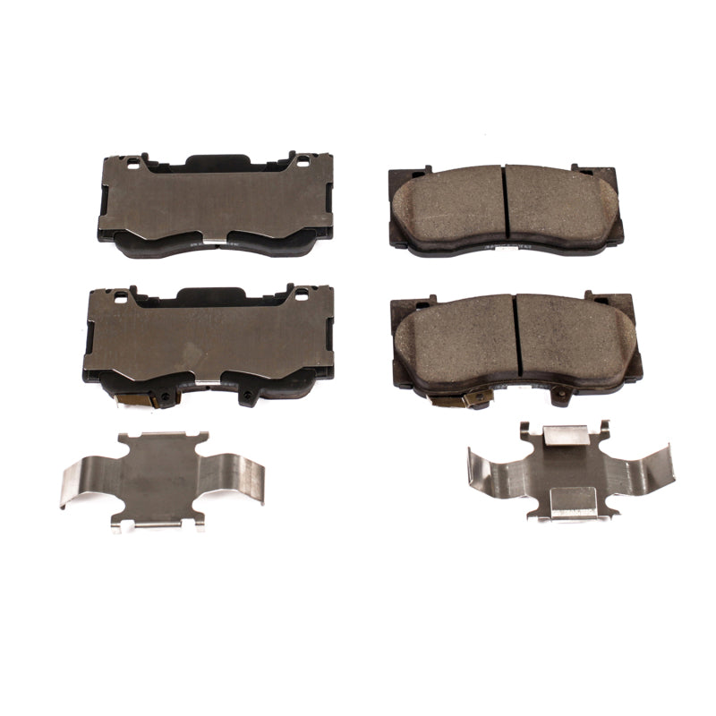 Power Stop 15-19 Ford Mustang Front Z17 Evolution Ceramic Brake Pads w/Hardware - DTX Performance