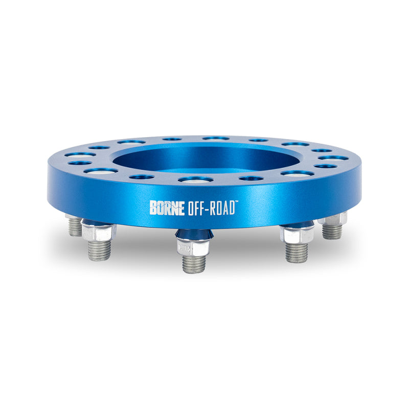 Mishimoto Borne Off-Road Wheel Spacers 8x180 124.1 25 M14 Blue - DTX Performance