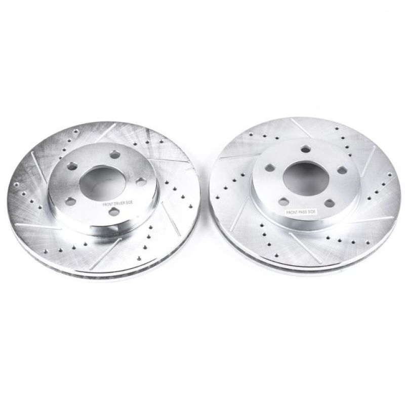 Power Stop 07-10 Chevrolet Cobalt Front Evolution Drilled & Slotted Rotors - Pair - DTX Performance