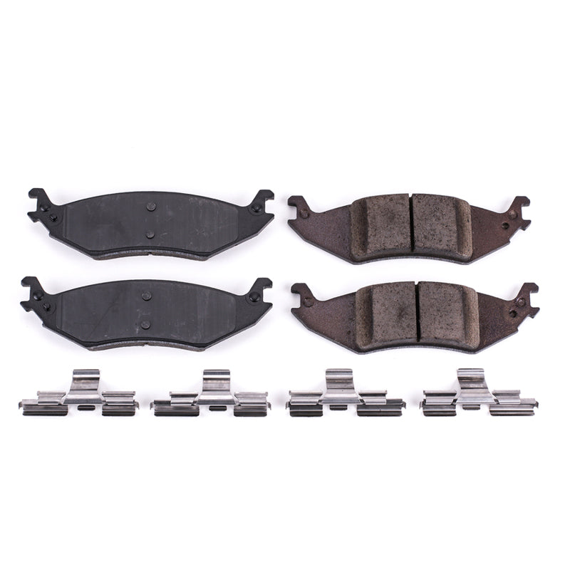 Power Stop 04-07 Ford E-150 Rear Z17 Evolution Ceramic Brake Pads w/Hardware - DTX Performance