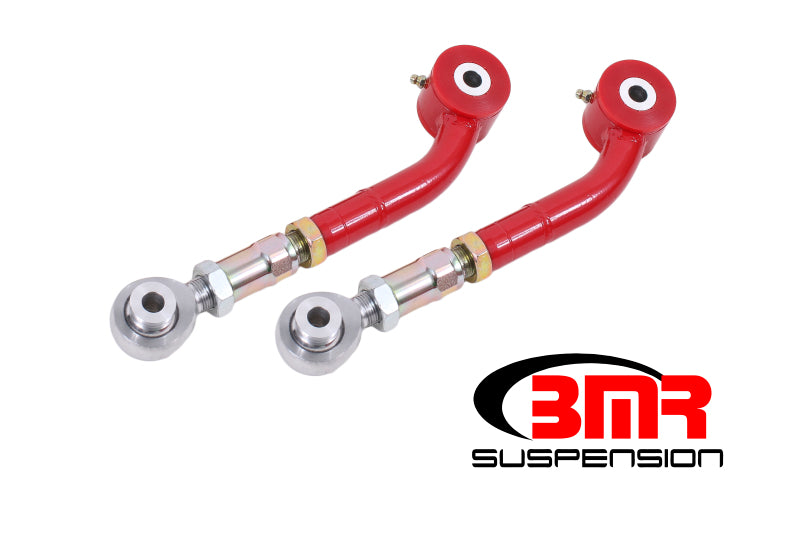 BMR 08-17 Challenger Upper Trailing Arms w/ On-Car Adj. Poly/Rod Ends - Red - DTX Performance