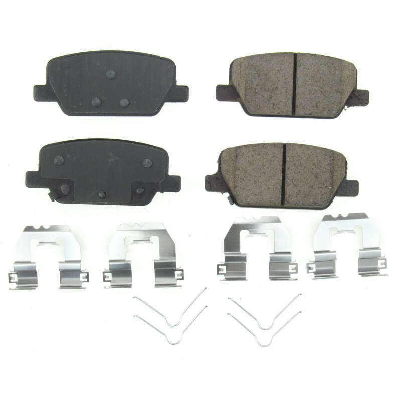 Power Stop 2019 Hyundai Santa Fe Rear Z17 Evolution Ceramic Brake Pads w/Hardware - DTX Performance