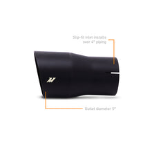 Load image into Gallery viewer, Mishimoto Clamo-On Single Wall Exhaust Tip 5in Outlet - Black - DTX Performance