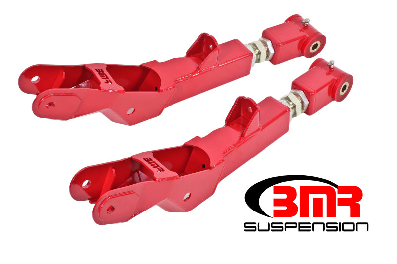 BMR 10-15 5th Gen Camaro Lower Control Arms Rear On-Car Adj. (Polyurethane) - Red - DTX Performance