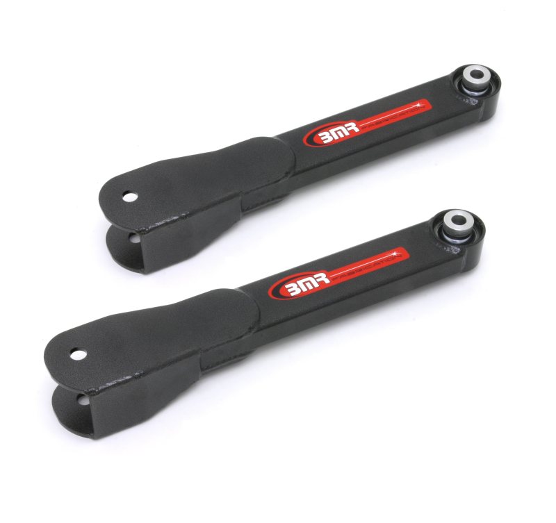 BMR 10-15 5th Gen Camaro Rear Non-Adj. Trailing Arms w/ Spherical Bearings - Black Hammertone - DTX Performance