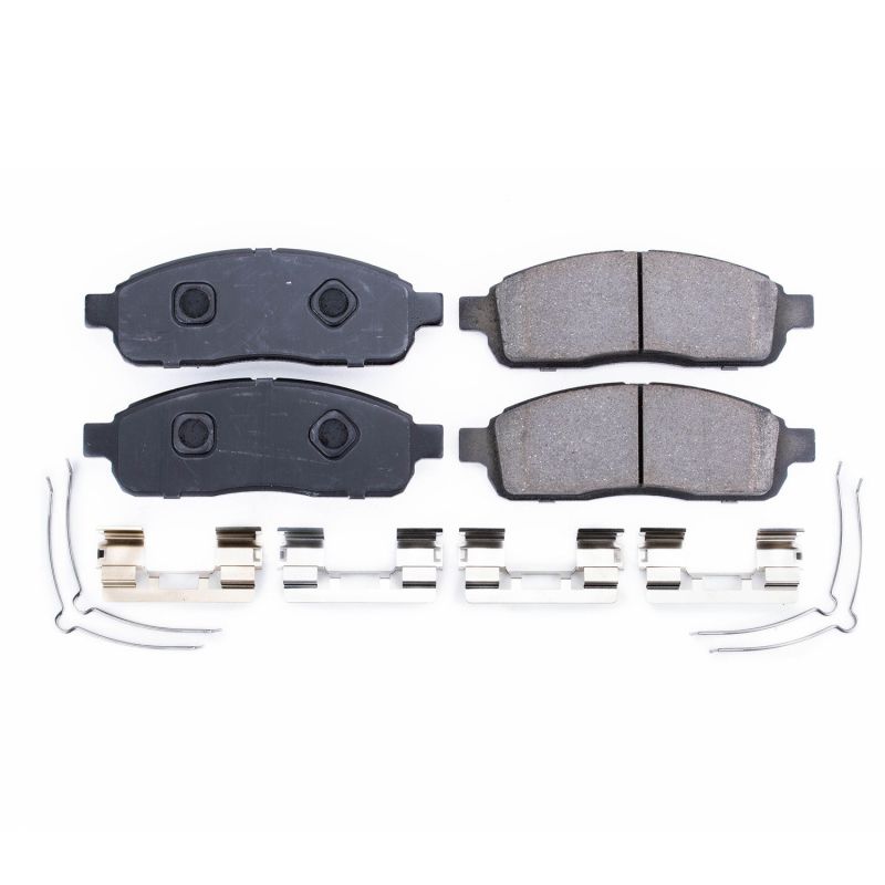 Power Stop 2009 Ford F-150 Front Z17 Evolution Ceramic Brake Pads w/Hardware - DTX Performance