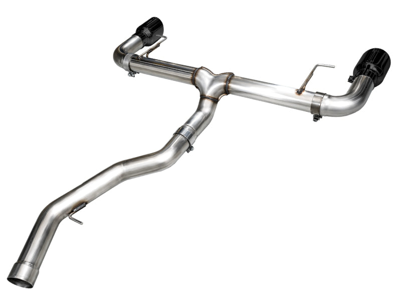 AWE 19-23 BMW 330i / 21-23 BMW 430i Base G2X Track Edition Axle Back Exhaust - Diamond Black - DTX Performance