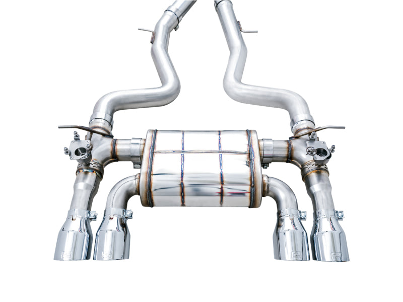 AWE Tuning BMW F8X M3/M4 SwitchPath Catback Exhaust - Chrome Silver Tips - DTX Performance