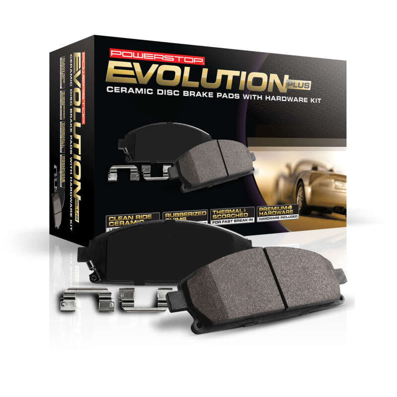 Power Stop 11-17 Lexus CT200h Front Z17 Evolution Ceramic Brake Pads w/Hardware - DTX Performance