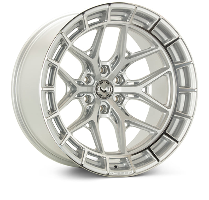 Vossen HFX-1 22x10.5 / 5x120 / ET38 / Deep / 72.56 CB - Silver Polished Wheel - DTX Performance