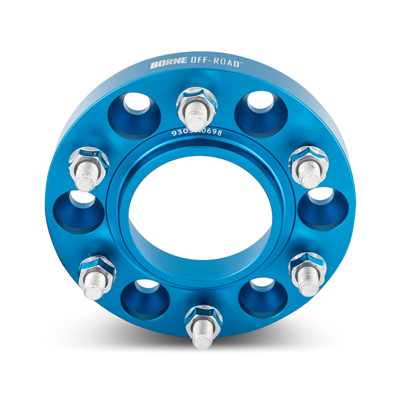 Mishimoto Borne Off-Road Wheel Spacers 5x150 110.1 25 M14 Blue - DTX Performance