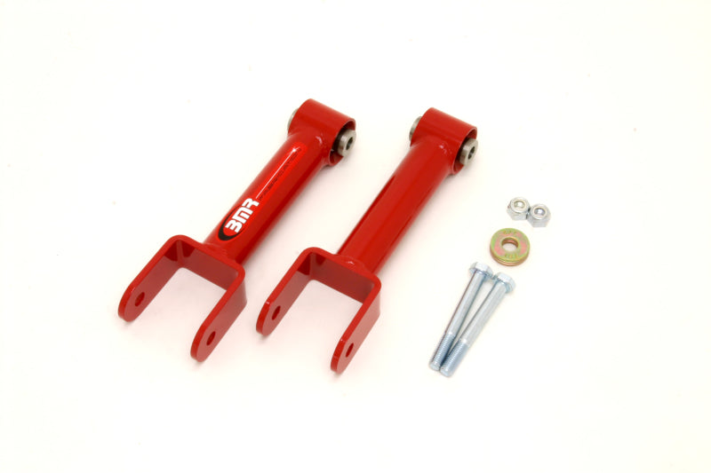 BMR 79-04 Fox Mustang Upper Control Arms Non-Adj. w/ Spherical Bearings - Red - DTX Performance