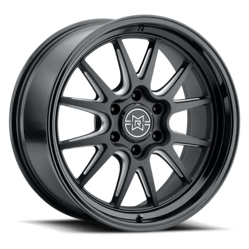 Method Raised MR802 22x12 / 8x180 BP / -40mm Offset / 124.1mm Bore - Double Black Milled Wheel - DTX Performance