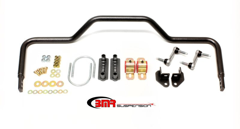 BMR 64-72 A-Body Rear Pro-Touring Style Hollow 1.125in Sway Bar Kit - Black Hammertone - DTX Performance