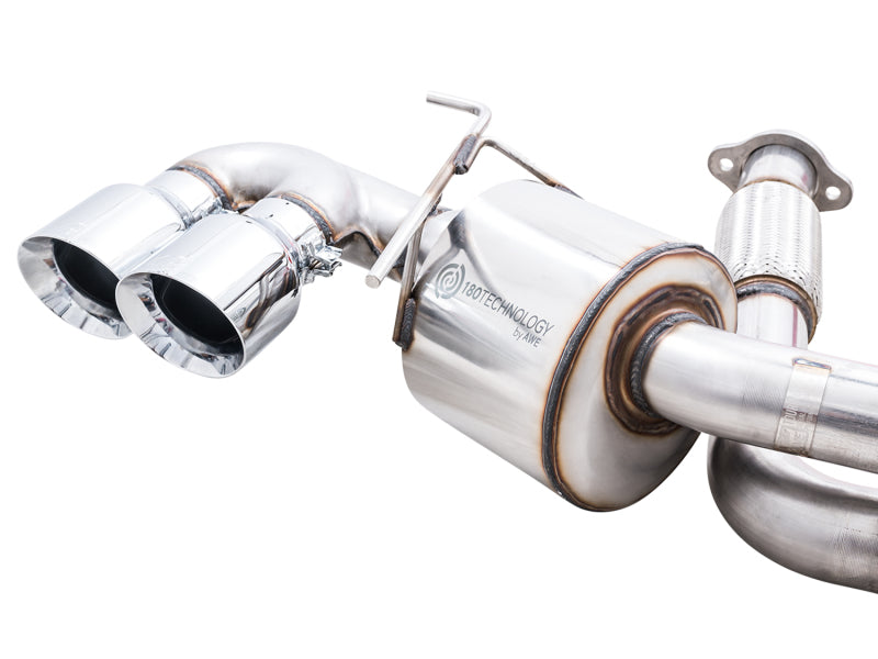 AWE Tuning 2020 Chevrolet Corvette (C8) Touring Edition Exhaust - Quad Chrome Silver Tips - DTX Performance