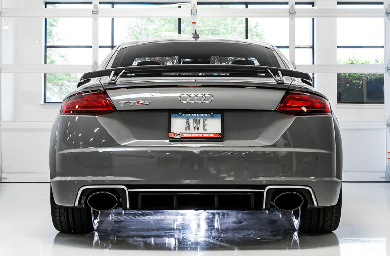 AWE Tuning 18-19 Audi TT RS 2.5L Turbo Coupe 8S/MK3 SwitchPath Exhaust w/Diamond Black RS-Style Tips - DTX Performance