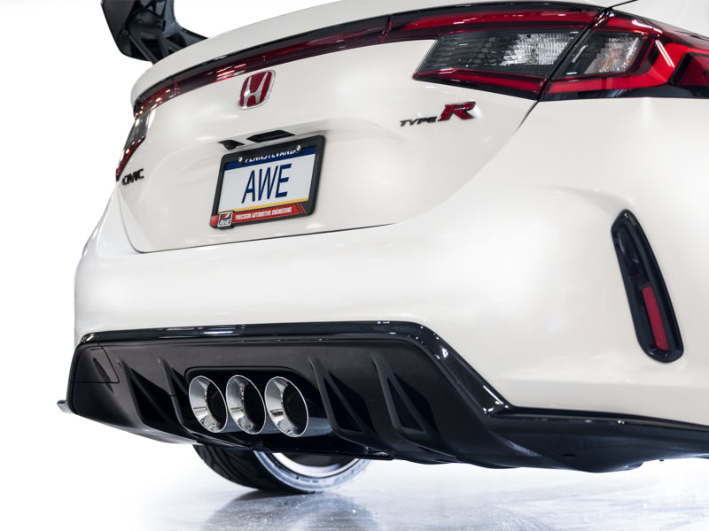 AWE Tuning 2023 Honda Civic Type R FL5 Touring Edition Exhaust w/ Triple Chrome Silver Tips - DTX Performance