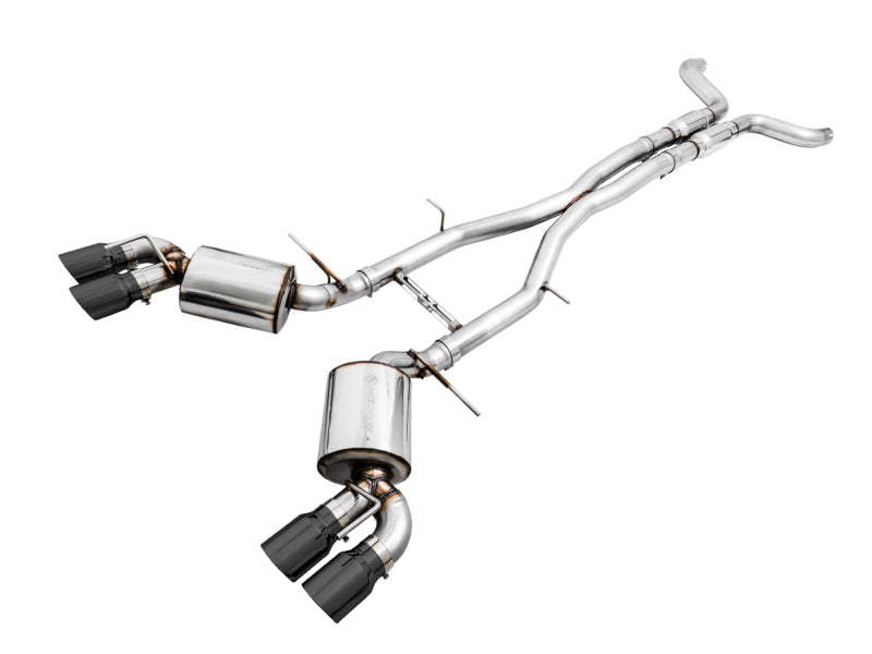 AWE Tuning 16-19 Chevy Camaro SS Res Cat-Back Exhaust -Touring Edition (Quad Diamond Black Tips) - DTX Performance