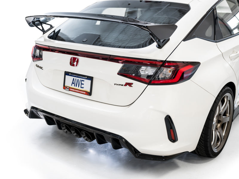 AWE Tuning 2023 Honda Civic Type R FL5 Touring Edition Exhaust w/ Triple Diamond Black Tips - DTX Performance