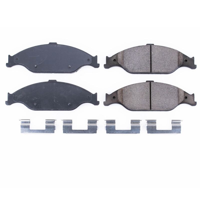 Power Stop 99-04 Ford Mustang Front Z17 Evolution Ceramic Brake Pads w/Hardware - DTX Performance