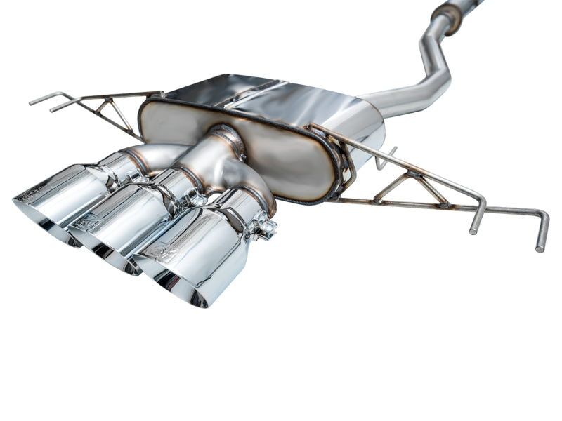 AWE Tuning 2023 Honda Civic Type R FL5 Touring Edition Exhaust w/ Triple Chrome Silver Tips - DTX Performance