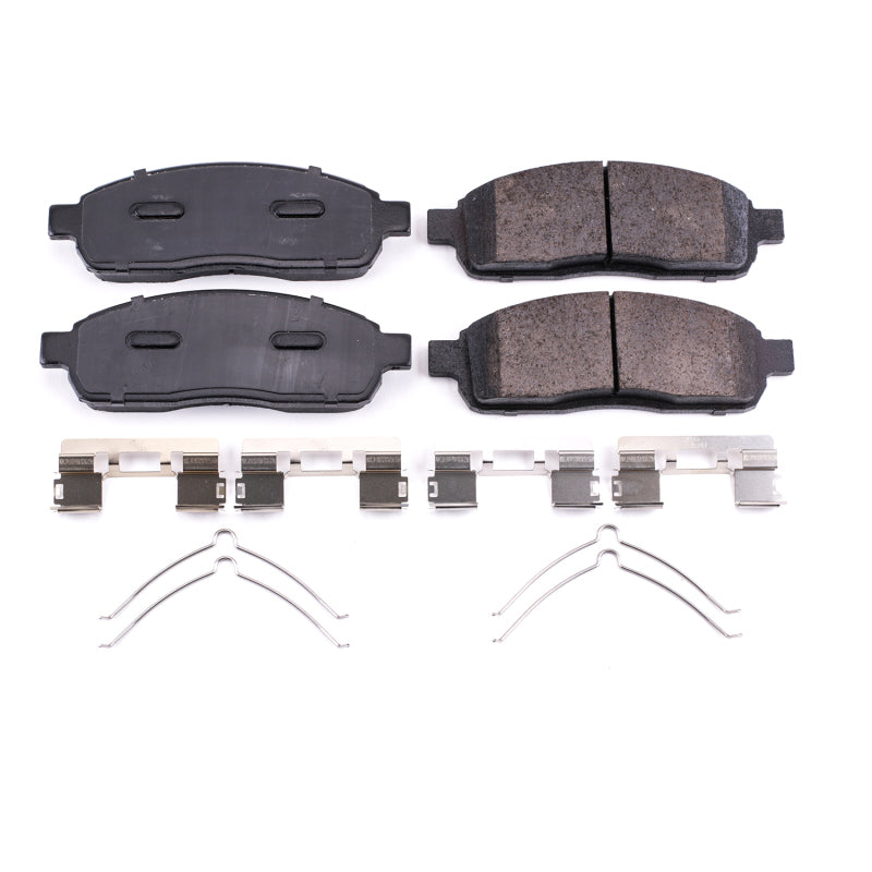 Power Stop 04-08 Ford F-150 Front Z17 Evolution Ceramic Brake Pads w/Hardware - DTX Performance