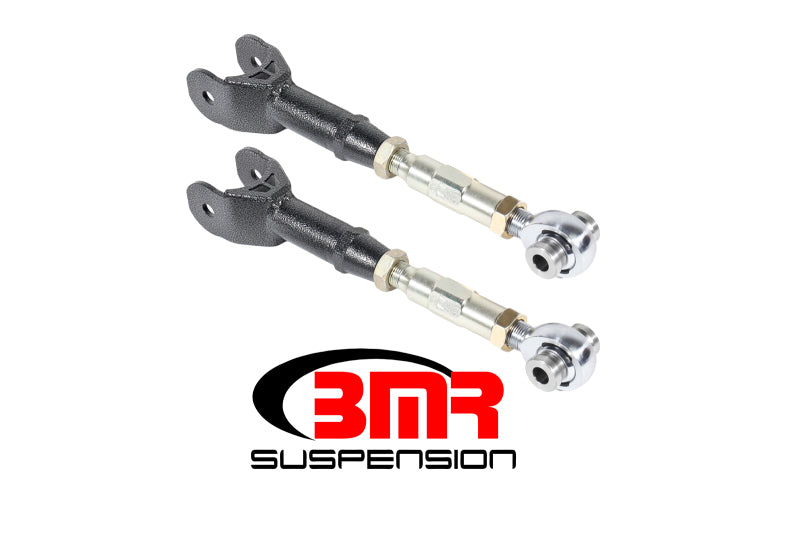 BMR 16-17 6th Gen Camaro Upper Trailing Arms w/ On-Car Adj. Rod Ends - Black Hammertone - DTX Performance