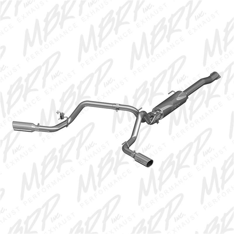 MBRP 2016 Toyota Tacoma 3.5L EC/CC Cat Back Dual Split Exit T409 Exhaust - DTX Performance